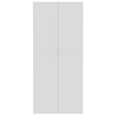 Storage Cabinet White 80x35.5x180 cm Engineered Wood