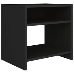 vidaXL Bedside Cabinet | Set of 2 | Black | Engineered wood | Small 4