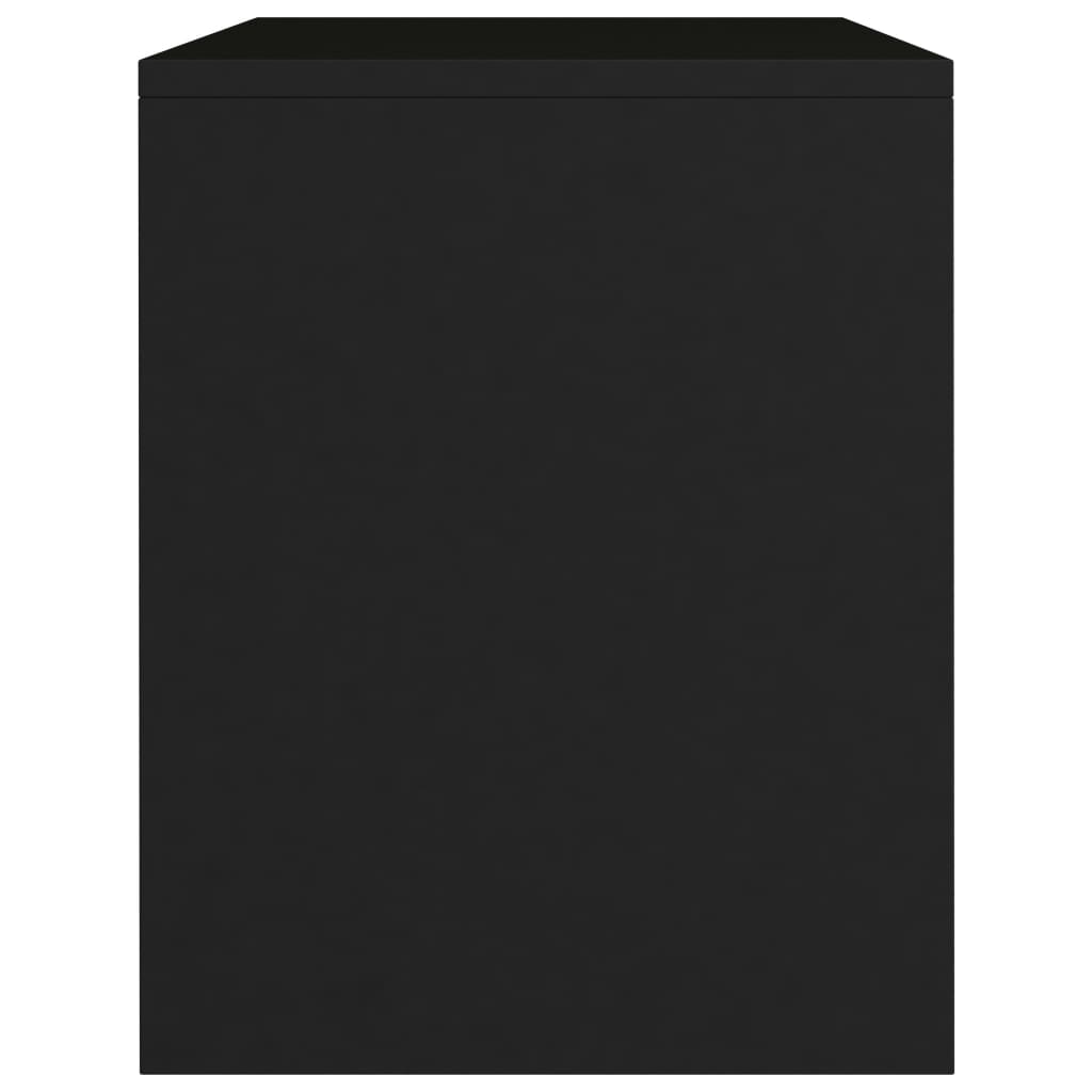 vidaXL Bedside Cabinet | Set of 2 | Black | Engineered wood | Small 6