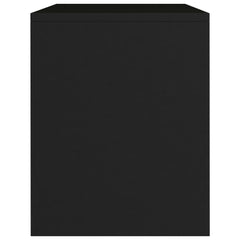 vidaXL Bedside Cabinet | Set of 2 | Black | Engineered wood | Small 6