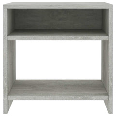 vidaXL Bedside Cabinet | Set of 2 | Concrete Grey | Engineered wood | Standard 4