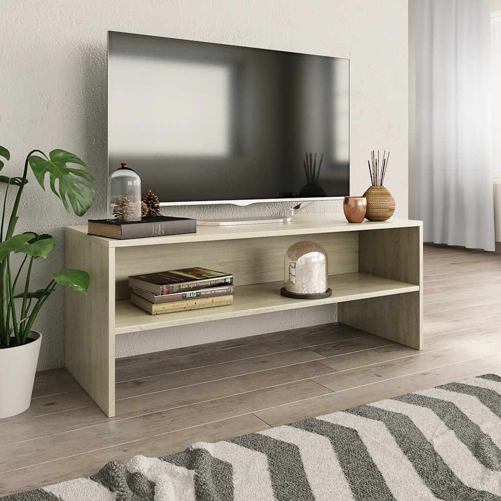 vidaXL TV Cabinet | Sonoma oak | Engineered wood | Medium | TV Cabinet 1
