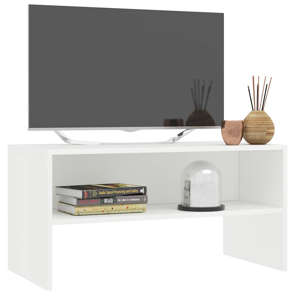 vidaXL TV Cabinet | White | Engineered wood | Compact | TV Cabinet | Rectangular 3