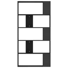 vidaXL Book Cabinet | Black | Engineered wood | 80 x 24 x 159 cm | Book Cabinet 5