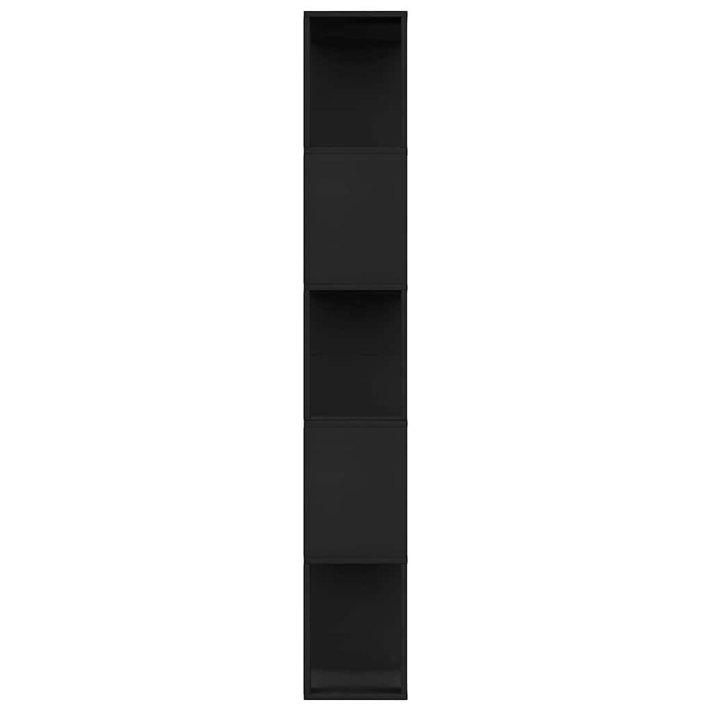 vidaXL Book Cabinet | Black | Engineered wood | 80 x 24 x 159 cm | Book Cabinet 6