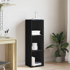 vidaXL Book Cabinet | Black | Engineered wood | Medium | Storage Cabinet 1