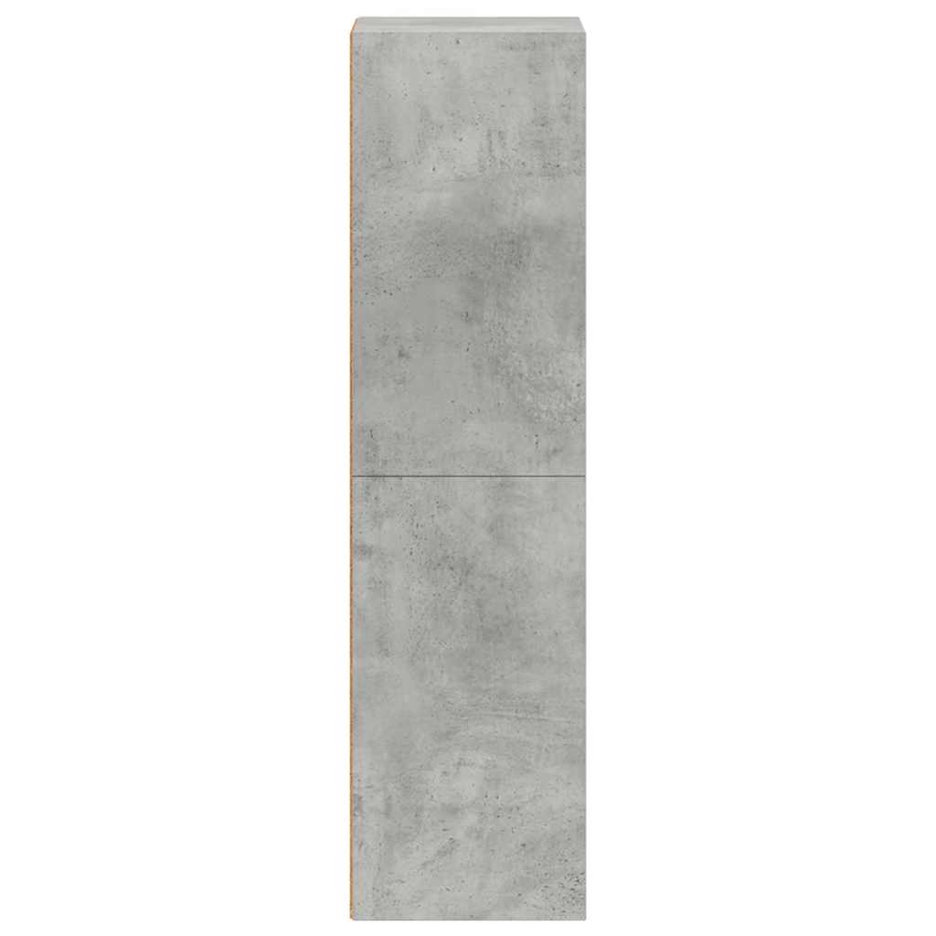 vidaXL Book Cabinet | Concrete Grey | Engineered Wood | Small | Book Cabinet 5
