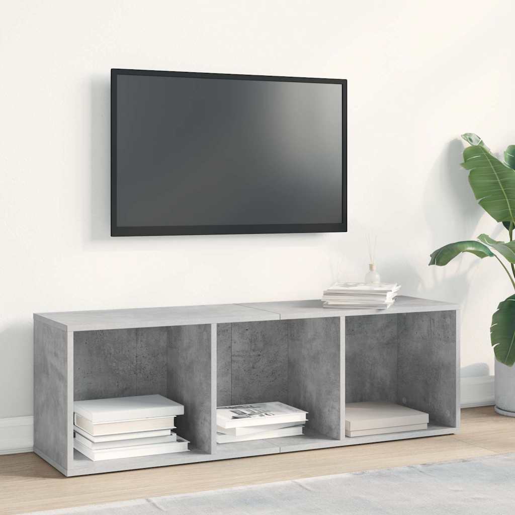 vidaXL Book Cabinet | Concrete Grey | Engineered Wood | Small | Book Cabinet 6