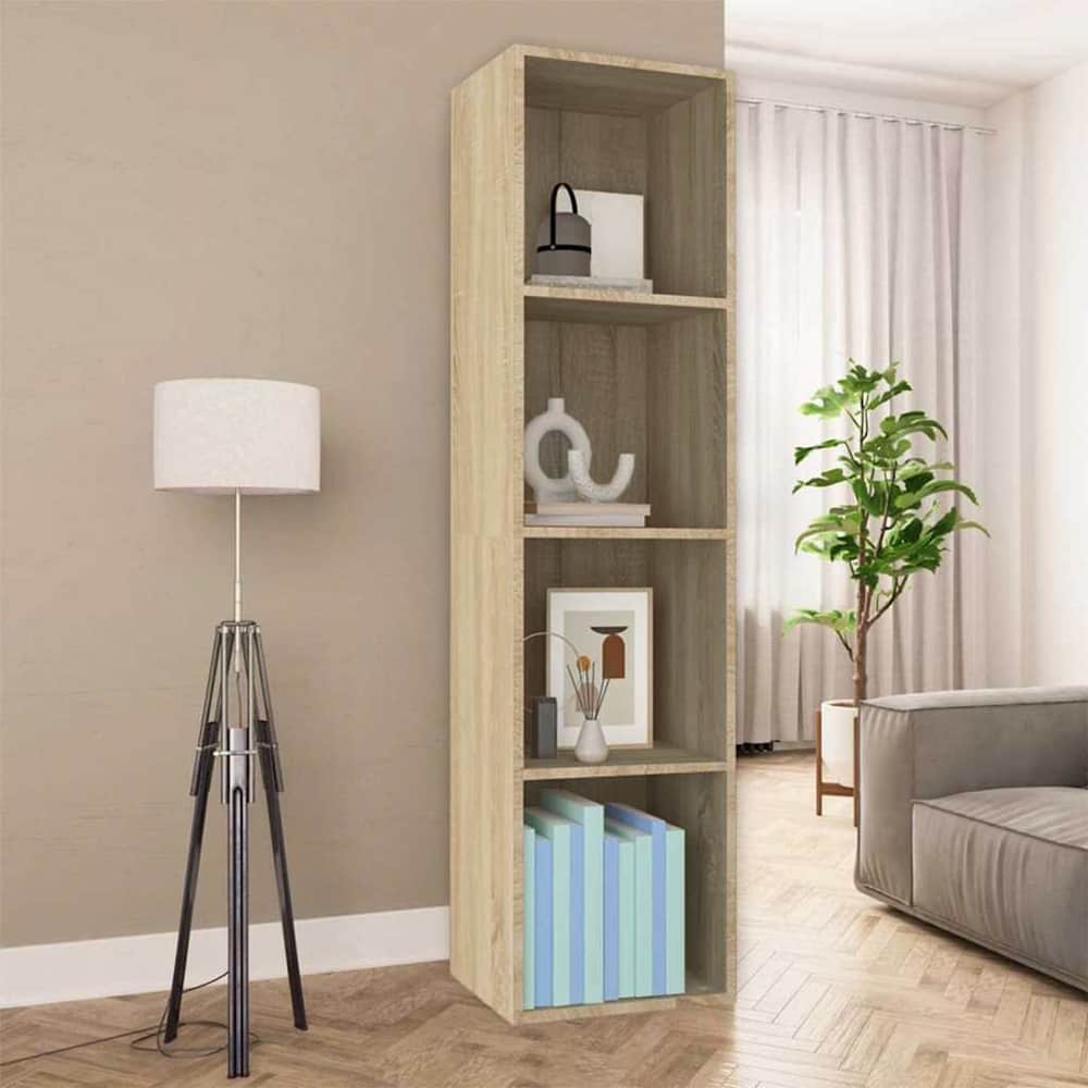 Book Cabinet/TV Cabinet 36x30x143 cm Engineered Wood Sonoma oak