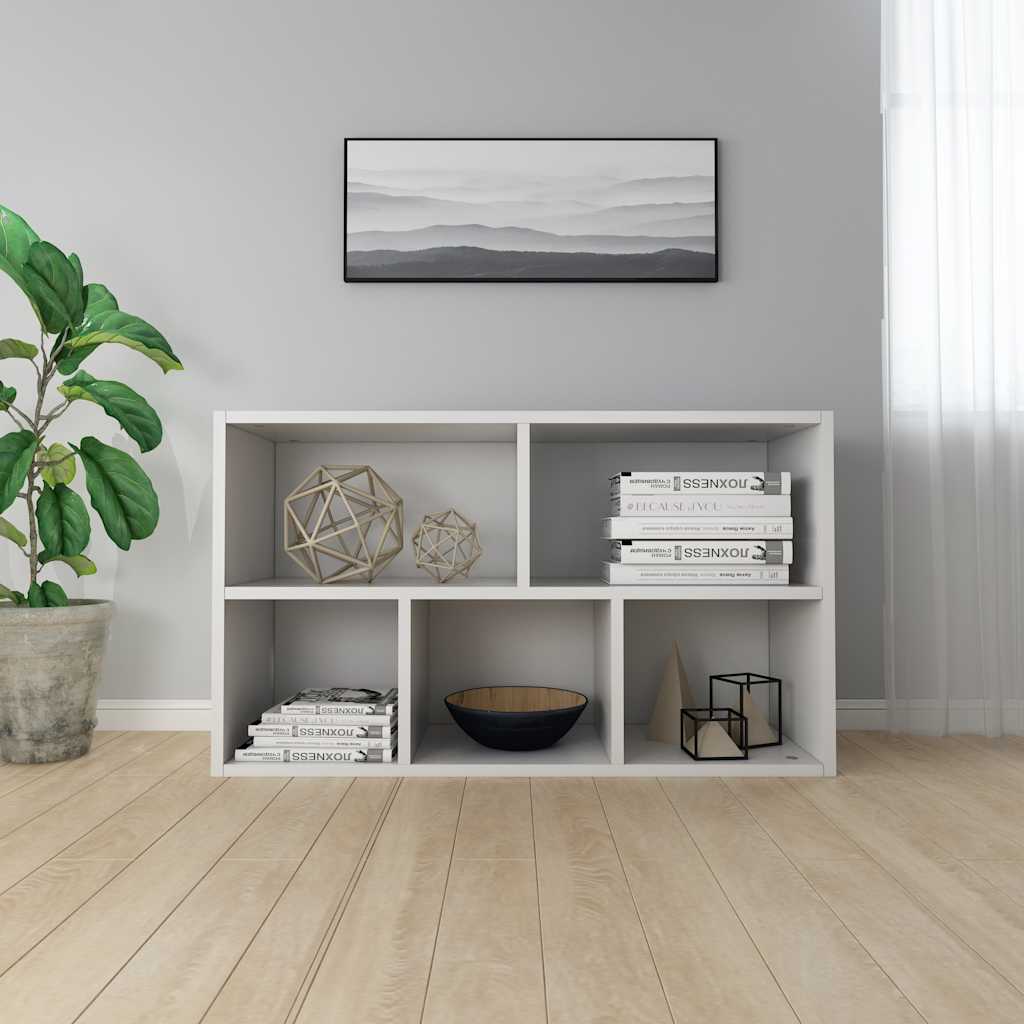 vidaXL Book Cabinet | White | Engineered wood | Medium | Book Cabinet 4