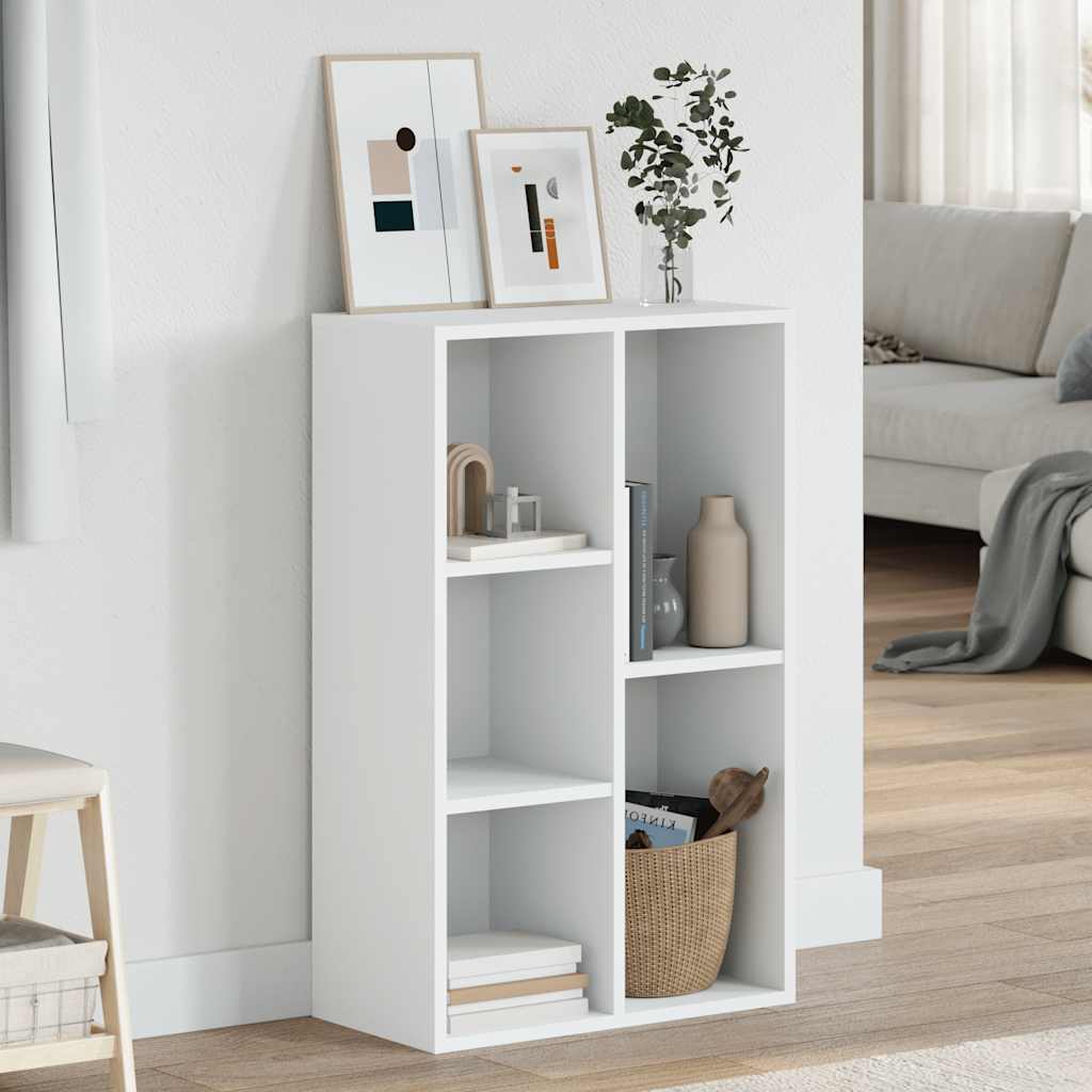 vidaXL Book Cabinet | White | Engineered wood | Medium | Book Cabinet 1