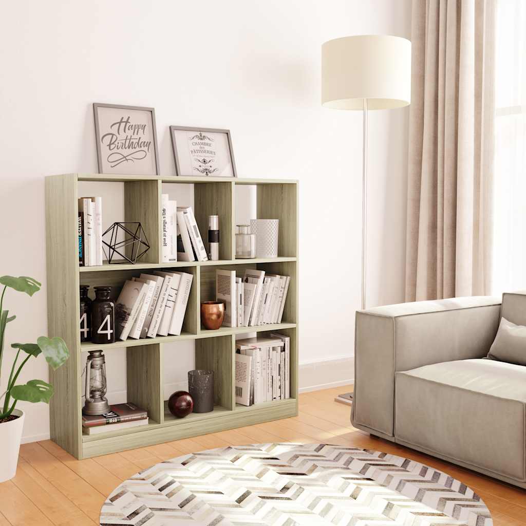 vidaXL Book Cabinet 97.5x29.5x100 cm Engineered Wood