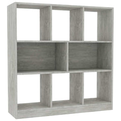 vidaXL Book Cabinet | Concrete grey | Engineered wood | 97.5x29.5x100 cm 2