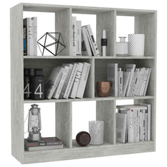 vidaXL Book Cabinet | Concrete grey | Engineered wood | 97.5x29.5x100 cm 3