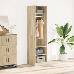 Wardrobe Engineered Wood 50 x 50 x 200 cm 3 Shelves Sonoma oak