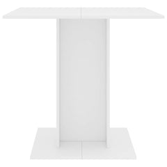 vidaXL Dining Table | White | Engineered wood | Medium | Simple | Dining Table 3