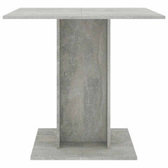 vidaXL Dining Table Concrete Grey 80x80x75 cm Engineered Wood 3