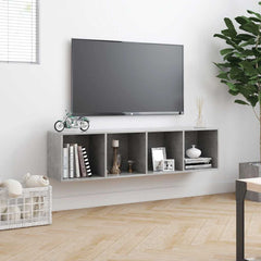 vidaXL Book Cabinet | Concrete grey | Engineered wood 4