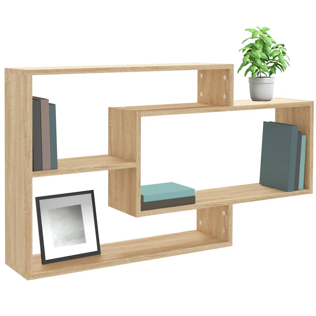 vidaXL Wall Shelf | Sonoma Oak | Engineered wood | 104 x 20 x 58.5 cm 3