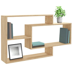 vidaXL Wall Shelf | Sonoma Oak | Engineered wood | 104 x 20 x 58.5 cm 3