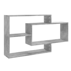 vidaXL Wall Shelf Concrete Grey 104x20x58.5 cm Engineered Wood 2