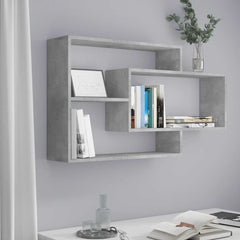 vidaXL Wall Shelf Concrete Grey 104x20x58.5 cm Engineered Wood 1