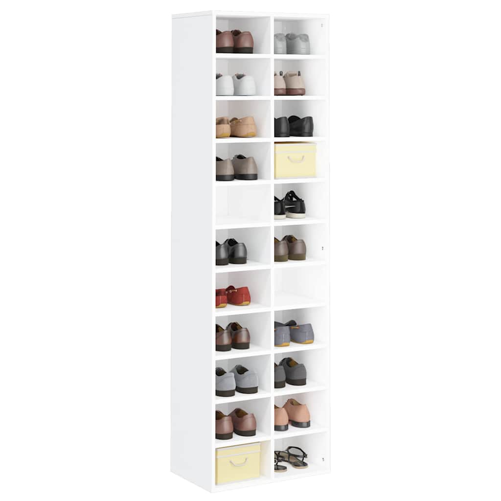 vidaXL Shoe Cabinet | White | Engineered wood | Large | Shoe Cabinet 3