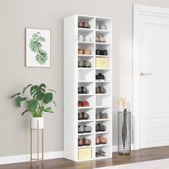 vidaXL Shoe Cabinet | White | Engineered wood | Large | Shoe Cabinet 1