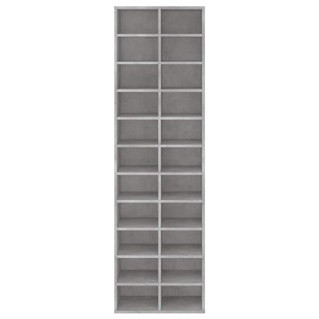 vidaXL Shoe Cabinet | Concrete grey | Engineered wood | Tall | Shoe Cabinet 4