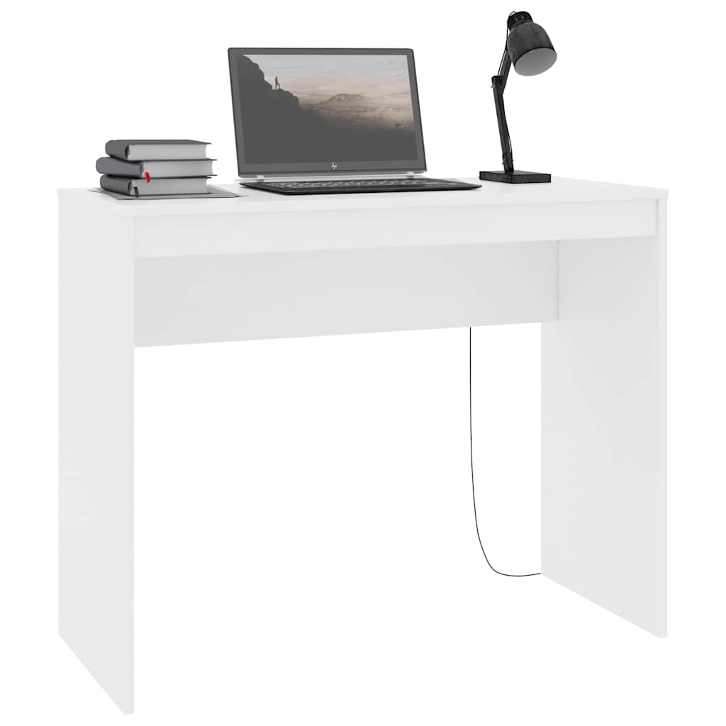 vidaXL Desk | White | Engineered Wood | 90 x 40 x 72 cm | Sleek | Desk 3