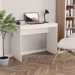 vidaXL Desk | White | Engineered Wood | 90 x 40 x 72 cm | Sleek | Desk 1
