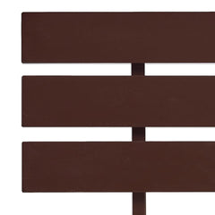 Bed Frame without Mattress Solid Pine Wood Dark Brown 120 x 200 cm