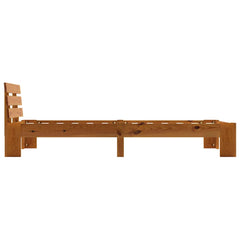 vidaXL Bed Frame without Mattress Honey Brown Solid Pine Wood 90x200 cm 4
