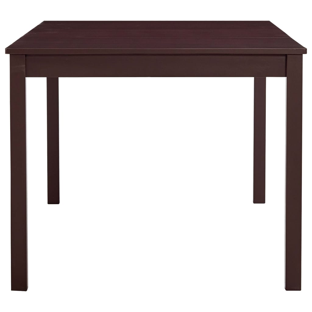 vidaXL Dining Table Dark Brown 180x90x73 cm Pinewood 3