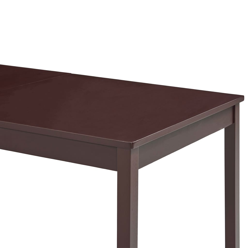 vidaXL Dining Table Dark Brown 180x90x73 cm Pinewood 4