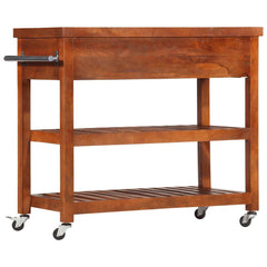 282753 vidaXL Kitchen Trolley 100x48x89 cm Solid Acacia Wood 4