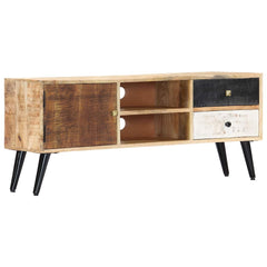 282878 vidaXL TV Cabinet 115x30x47 cm Solid Mango Wood 1
