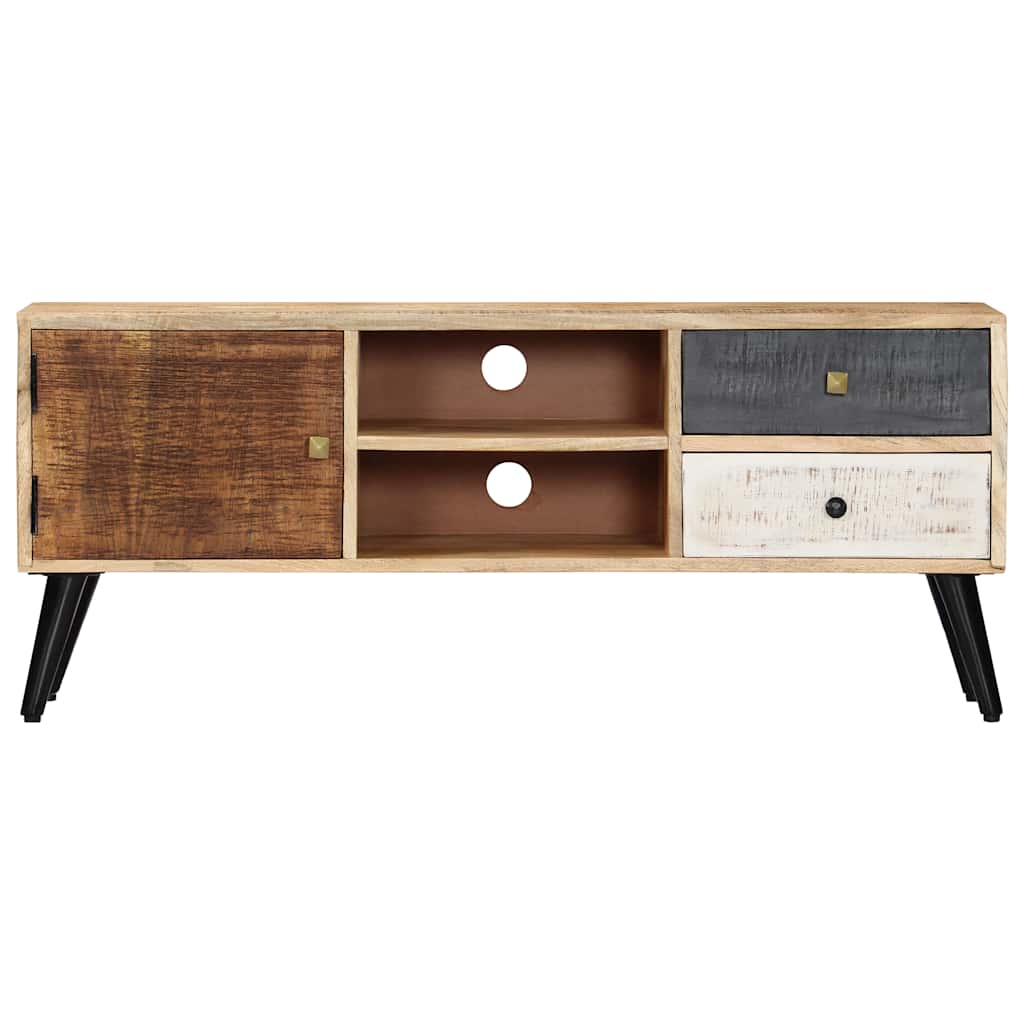 282878 vidaXL TV Cabinet 115x30x47 cm Solid Mango Wood 2
