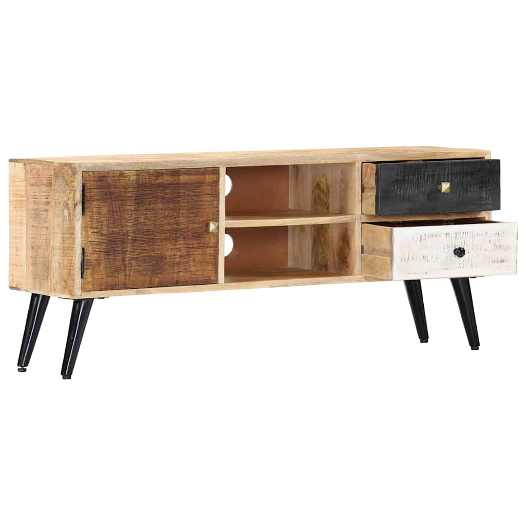 282878 vidaXL TV Cabinet 115x30x47 cm Solid Mango Wood 4