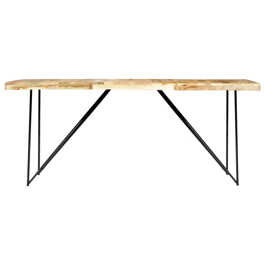 vidaXL Dining Table 180x90x76 cm Solid Mango Wood 2