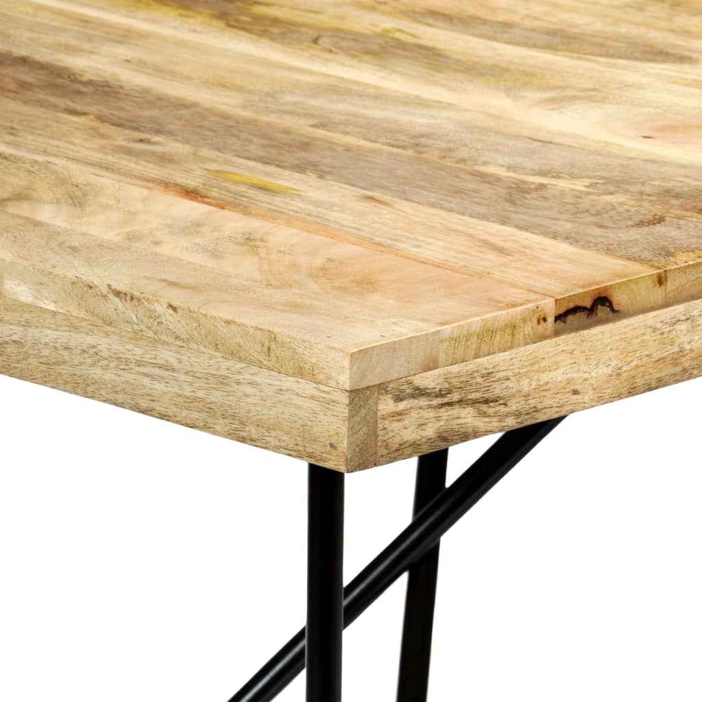 vidaXL Dining Table 180x90x76 cm Solid Mango Wood 4