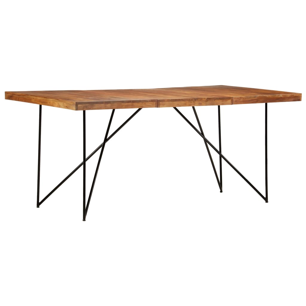 vidaXL Dining Table 180x90x76 cm Solid Acacia Wood 1