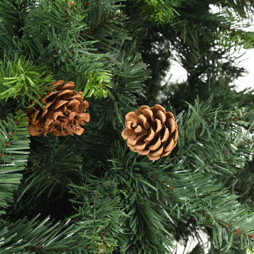 vidaXL Christmas Tree | Green | PVC, Iron | 180cm | Decorative Inlays 5
