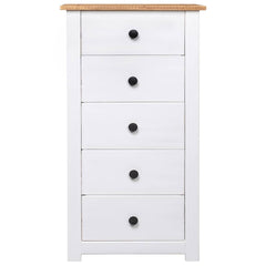 Sideboard 46x40x89 cm Pine Panama Range White