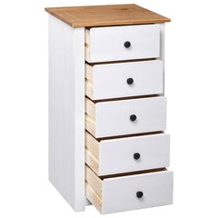 Sideboard 46x40x89 cm Pine Panama Range White