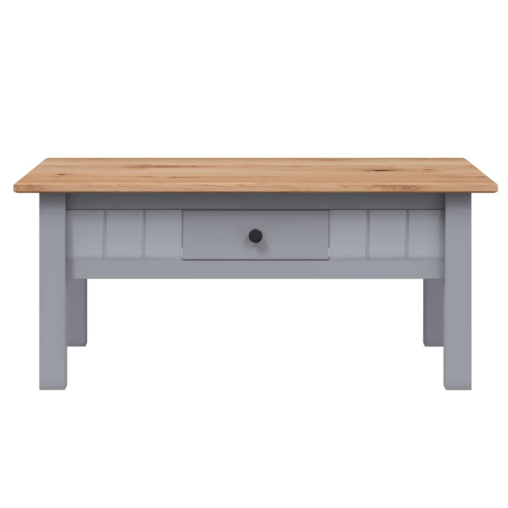 Coffee Table 100x60x43,5 cm Solid Pine Wood Panama Range Grey
