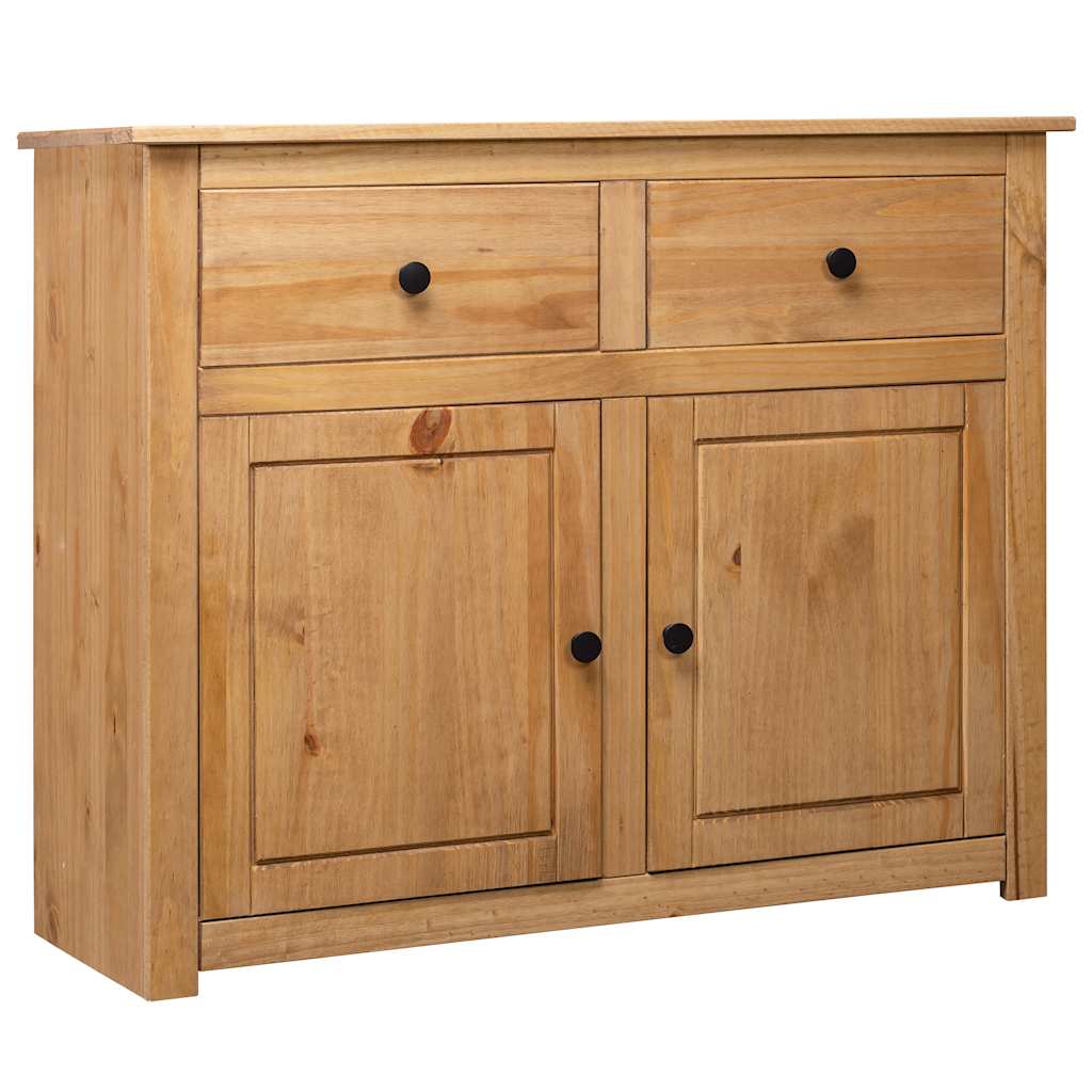 Sideboard 93x40x80 cm Solid Pinewood Panama Range Brown