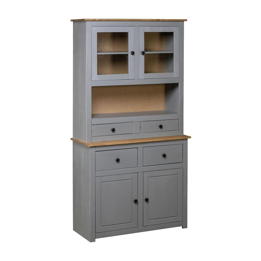 Highboard Grey Solid Pine Panama Range