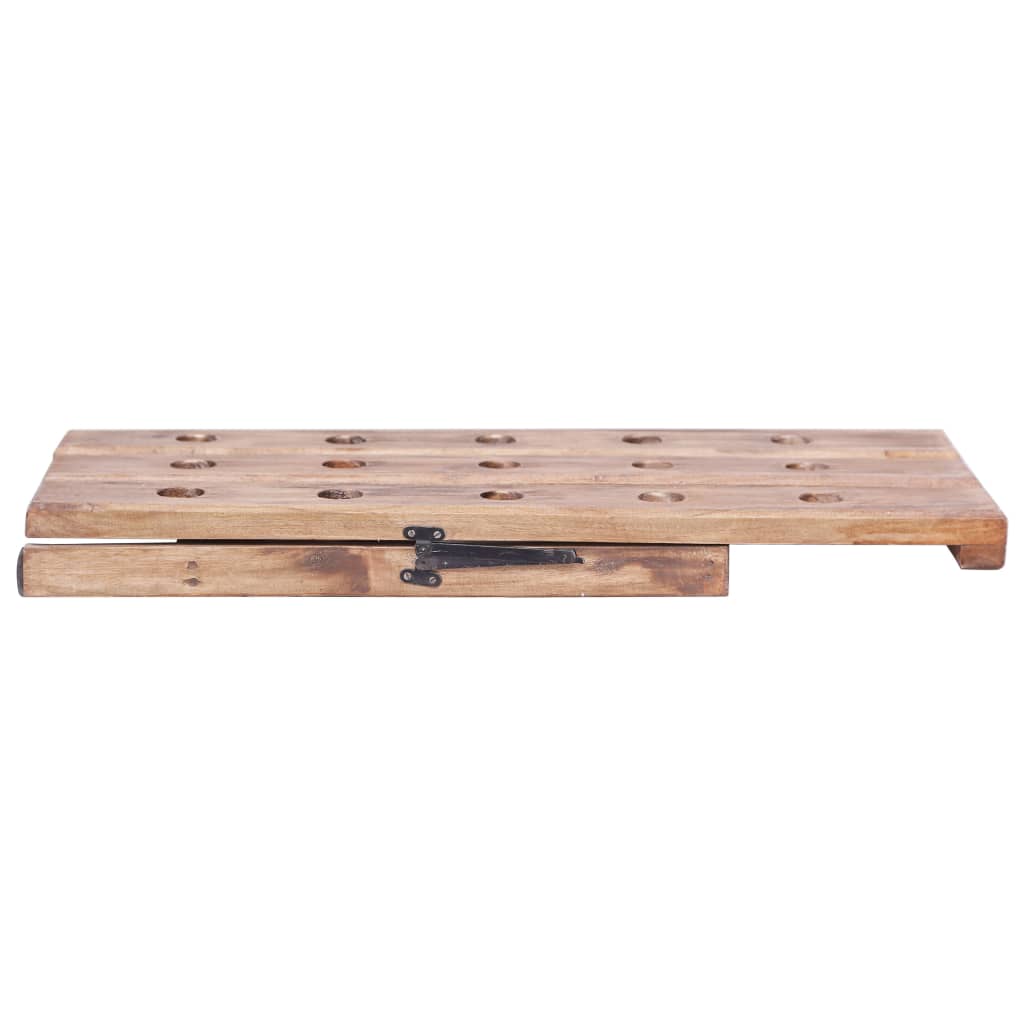 vidaXL Wine Rack for 15 Bottles 26x50x70 cm Solid Mahogany Wood 6