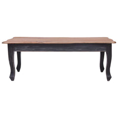 283904 vidaXL Coffee Table Black 120x60x45 cm Solid Mahogany Wood 2